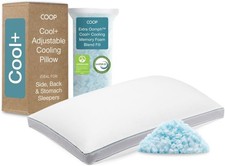 Coop Home Goods Cool Adjustable Pillow, Queen Size Plus Shaped Memory Foam