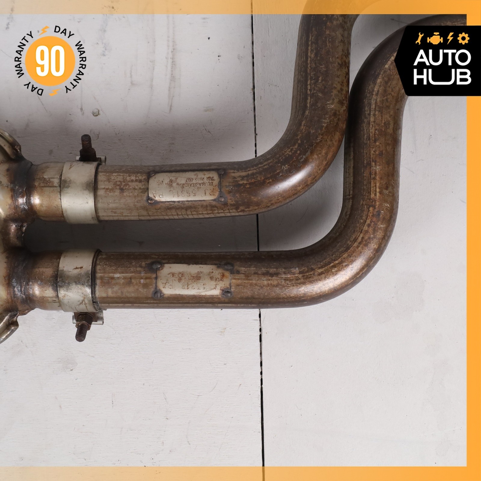 99-02 Bentley Arnage 6.8L V8 Exhaust Silencer Resonator Midpipe PJ55315PA OEM