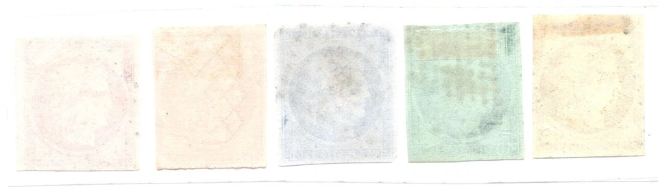 FRANCE 1849-50 FIRST ISSUES TO 1 FRANC SCOTT #1, 2, 6, 7, 9 LIGHT CANCELS - Image 4 of 4