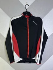 Bellwether Technical Men's M Cycling Ultralight Full Zip  Jacket Pockets Red/Blk