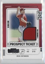 2021 Panini Contenders Prospect Ticket Jersey Reid Detmers #PTJ-RD 1qg4