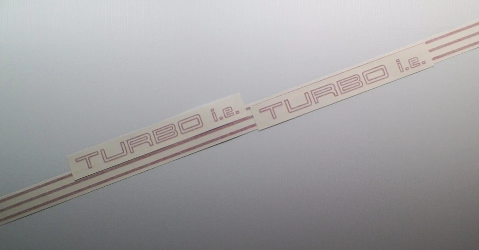 Nuevo Fiat MK2 UNO TURBO 1989-1995 es decir Juego de 2 calcomanías con rayas de pasador Turbo es decir Foto 3 de 4