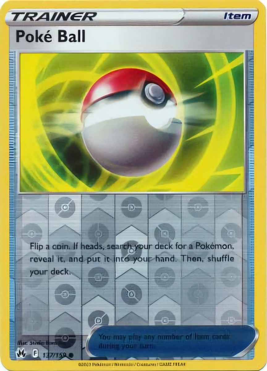 ポケモン - vino Poke Ball Reverse Holo Trainer Card 137/159 Crown Zenith