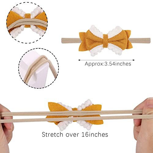Baby Headbands 24PCS Baby Girl Headbands with baby girl bows and headbands - Bild 3 von 6