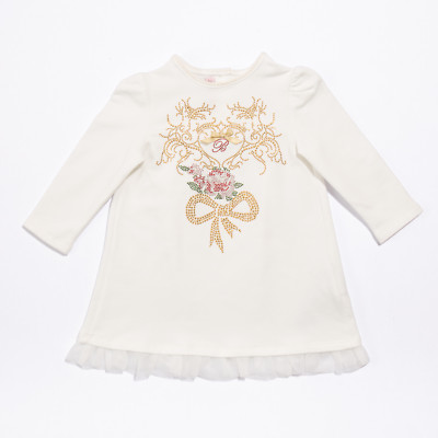 BABY GOLD KLEID ''MISS BLUMARINE'' AB28-92 (GRÖSSE: 12 MONATE) S(-50%)