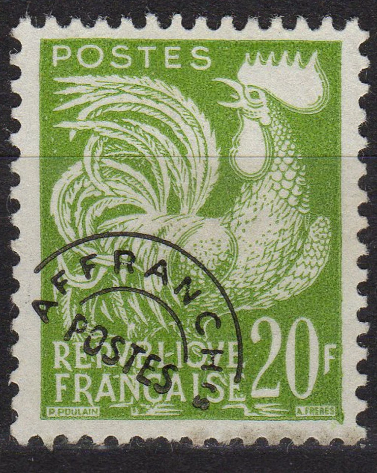 Lot 8 timbres taxe FRANCE 1950 à 1960 - Photo 3/4