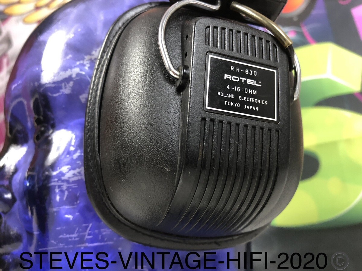 ROTEL RH-630 ヘッドフォン　検索) ヘッドホン　ローテル　sony Rotel RH-630 Stereo Headphones ULTRA RARE Roland Electronics