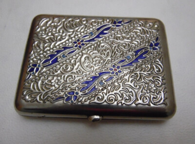 vintage enamel cigarette case Vintage Russian USSR Brass Enamel Cigarette Case Collectible Smoking  Memorabilia