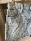 Madewell Rigid Denim A-Line Jean Mini Skirt High Waist Raw Hem Size 29 — photo 3