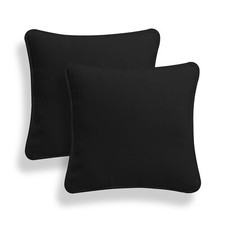 Image of Cushion Covers Pack of 2 Plain Dyed 100% Cotton Home Sofa Car Décor 16''18''20''