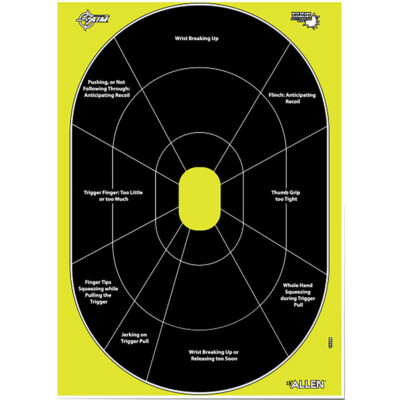 EzAim Splash Handgun Trainer Paper Target 12x18 8 pk.