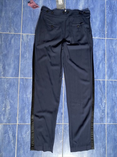 Alexander McQueen Balloon Barrel Pants Sz 40 4 Pleated Wool Old Money $660 FLAW - Picture 11 of 12