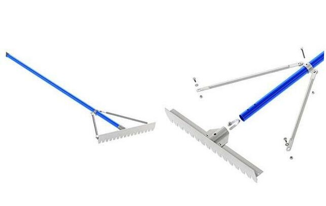 Bon 12-230 24-Inch Aluminum Asphalt Lute Rake with 6-Feet ...