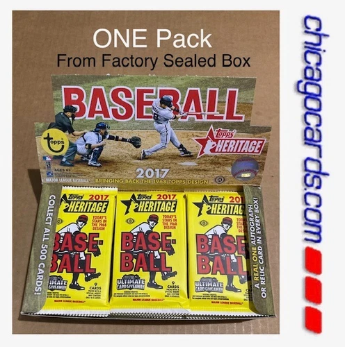 2017 Topps Heritage HOBBY Pack Look4 Aaron Judge Rookie RC Real One Red Ink AUTO