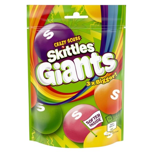 Skittles Share Bags- Original Fruit, Crazy Sours, Tropical, Wild Berry, Desserts - Picture 8 of 8