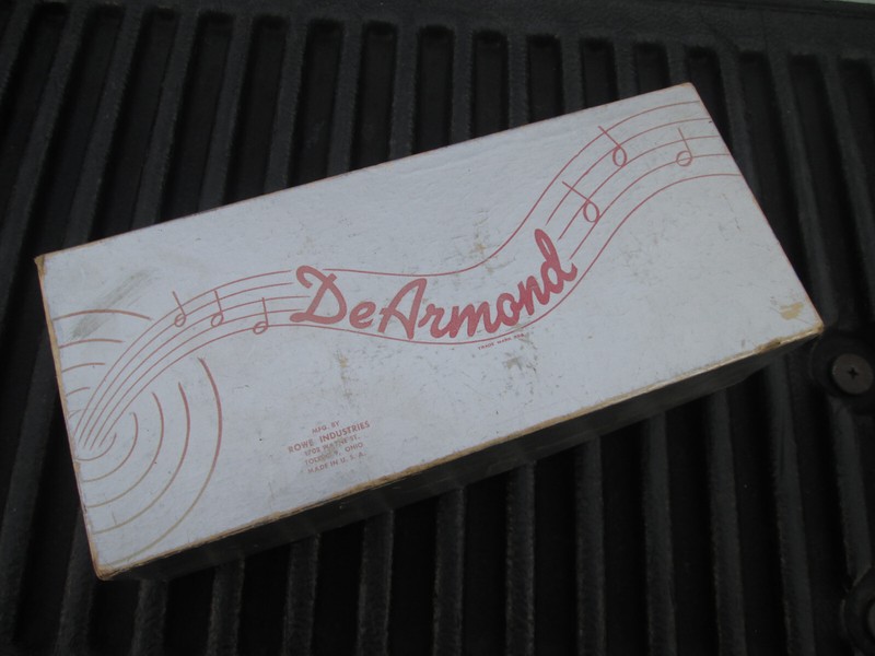 Vintage 50s-60s DeArmond 600 Volume Pedal  H N Rowe   USA BOX ONLY! SURVIVOR!!