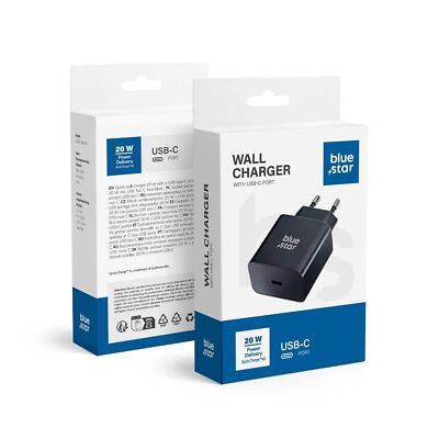 Ladegerät mit USB Typ C - 3A 20W Anschluss mit PD und Quick Charge 4.0