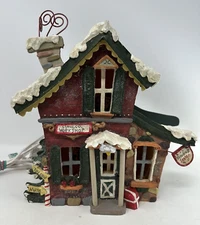 Kurt S Adler Snowtown Village Lighted House Clause Co & Workshop Christmas