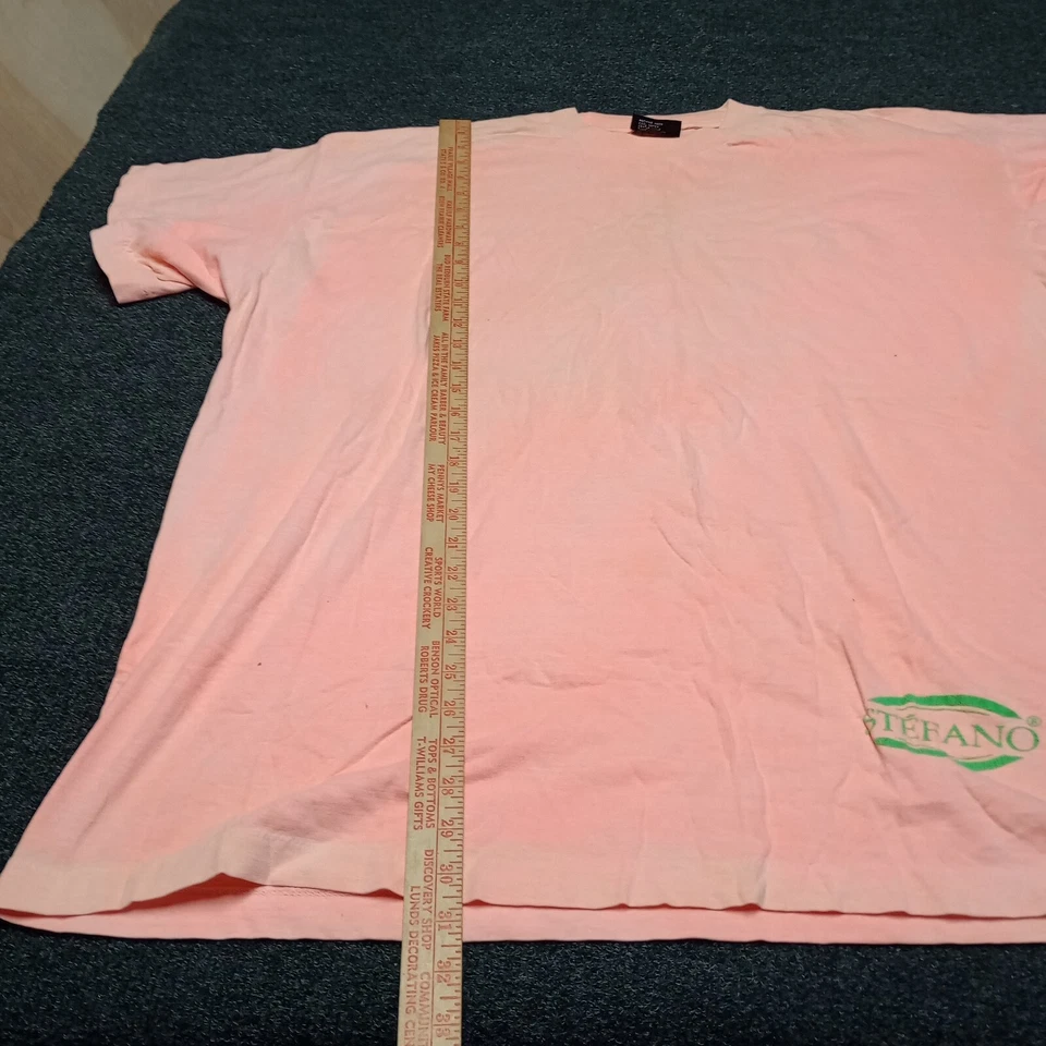 Vintage Galaxy Harvic Stefano Fader Shirt Adult XXXXL 4XL Pink Single Stitch - Image 3 of 4