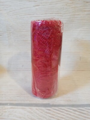 New! Deco Mesh Wide  Ribbon Red 6'' x 5 Yards Crafts July 4 Christmas Valentine's