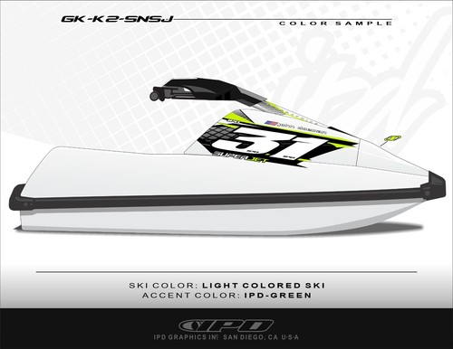 IPD K2 Design Race Number Plate Kit for 1996 & Up Yamaha Squarenose SuperJet - Picture 15 of 17