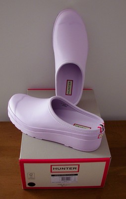 HUNTER Women's Original Play Clog Tempered Mauve Womens Sz 9 NIB