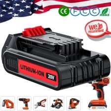 20V 3.8Ah For Black and Decker 20Volt Lithium Battery LBXR20 LST220 LBX20 LCS120
