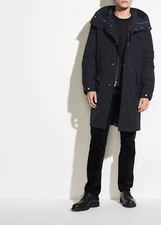 M006 NWT VINCE HOODED MEN PARKA JACKET SIZE S, M, L, XL in NAVY $795