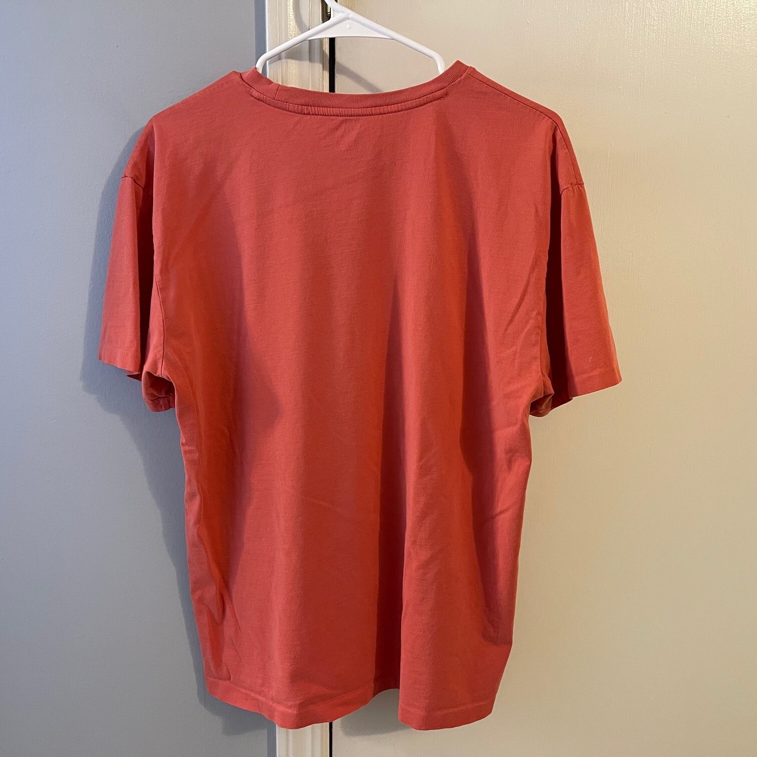 PONY Ralph Lauren POLO maglietta manica corta con tasca arancione con frangia blu media