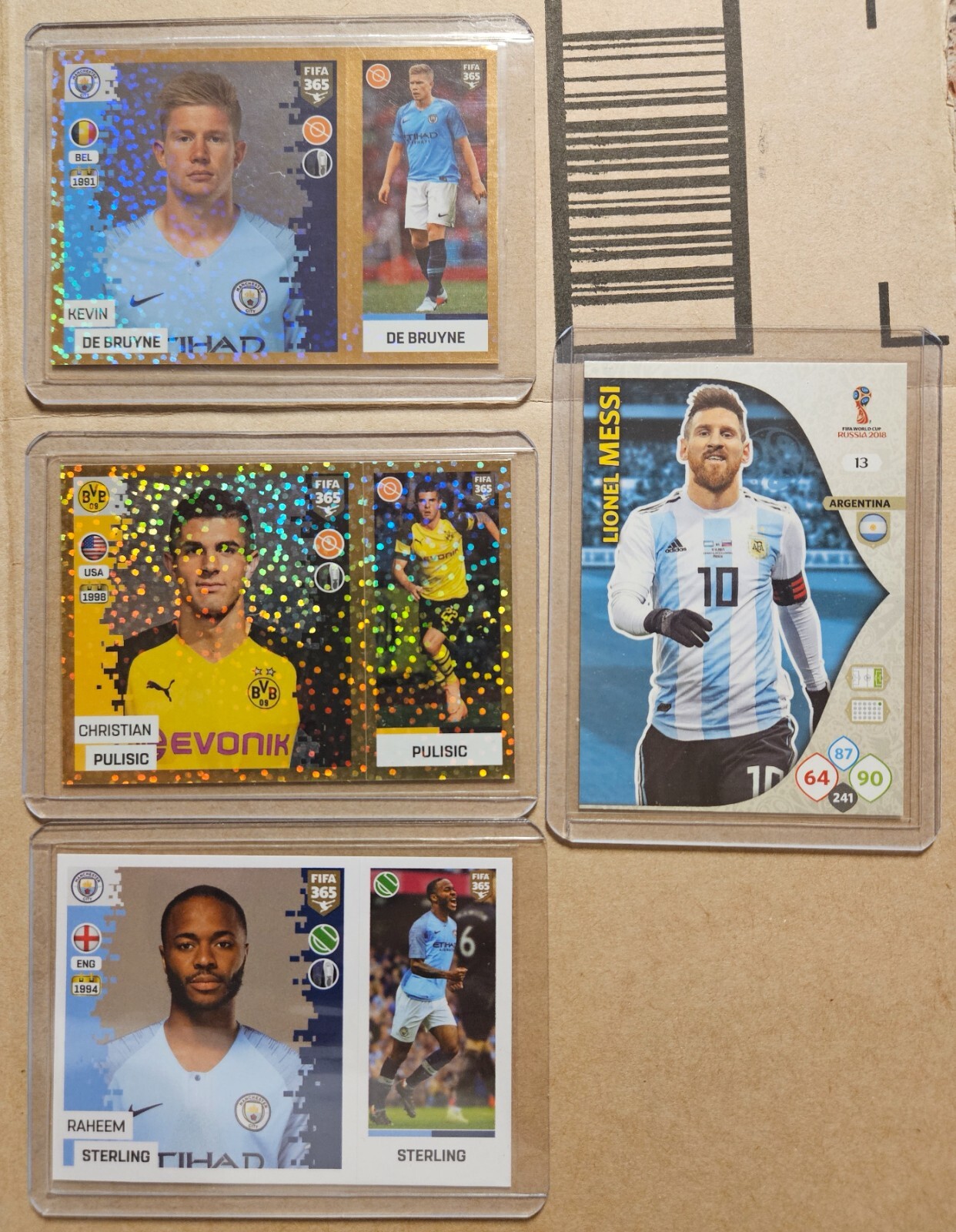 Soccer Star Lot of (16) Messi Ronaldo Felix Haaland Lewandowski James view 3