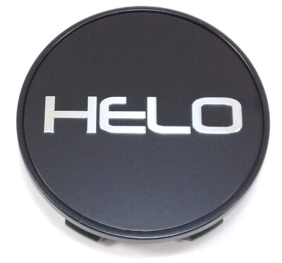 Helo Satin Black Center Cap 2.67''OD Snap Closed for 5Lug HE899 HE899CAPB68-SB