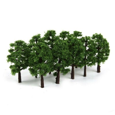 12 Stück Miniatur-Bäume & Sträucher Für Modellbau – Gemischte Modelle, Ca. 60x60x100 Mm, Ideal Für Dioramen, Modelleisenbahn & Sandtisch