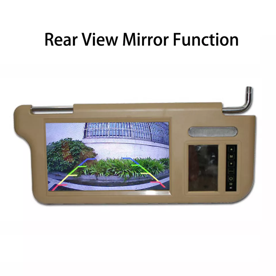 A pair 7" Car LCD Rear View Mirror Screen Monitor DVD/VCD/GPS/TV Sun Visor  - Image 4 of 4