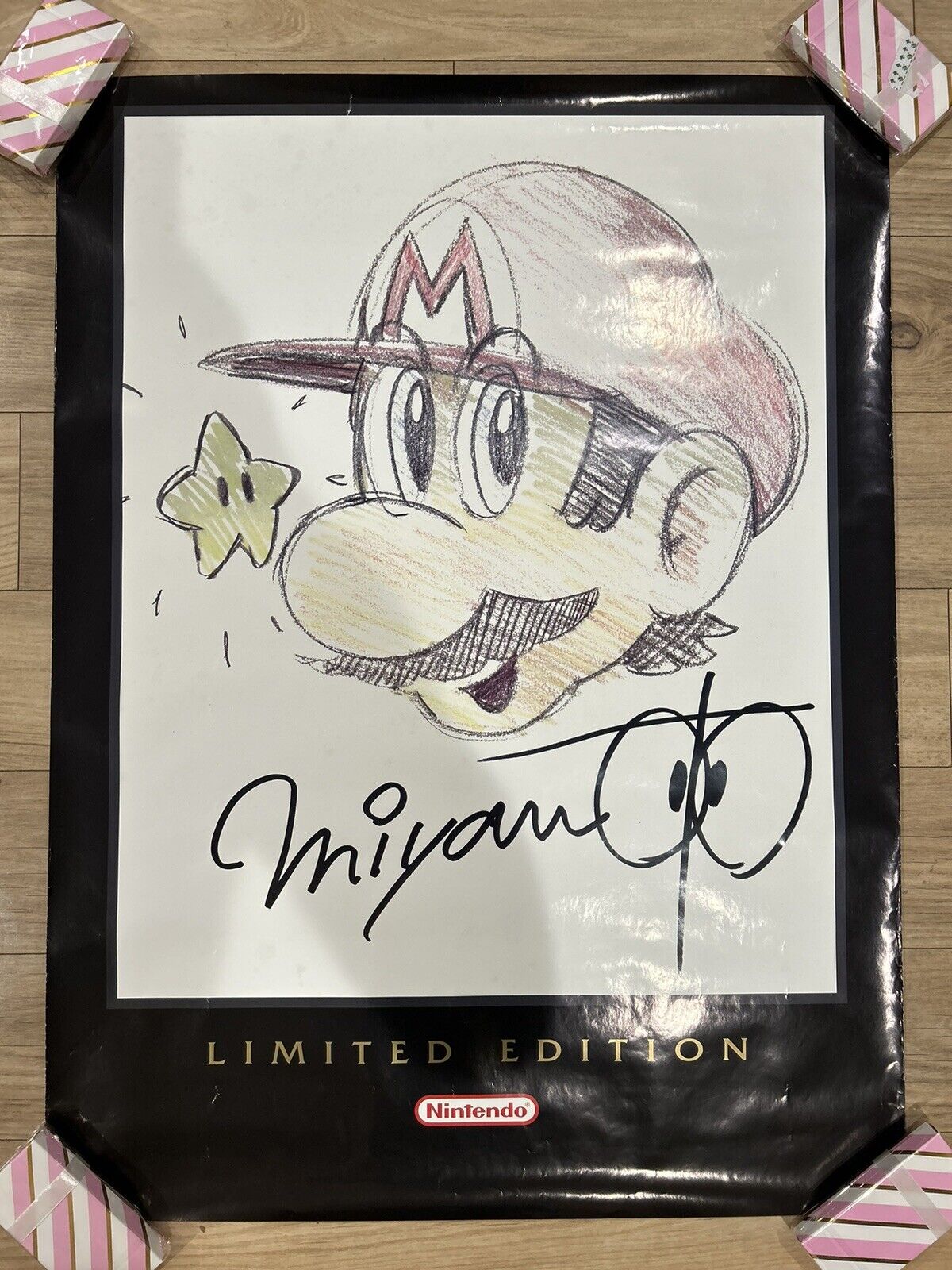 LIMITED EDITION SUPER MARIO ART POSTER WITH PRINTED SHIGERU MIYAMOTO  SIGNATURE! - Grupo Ipel