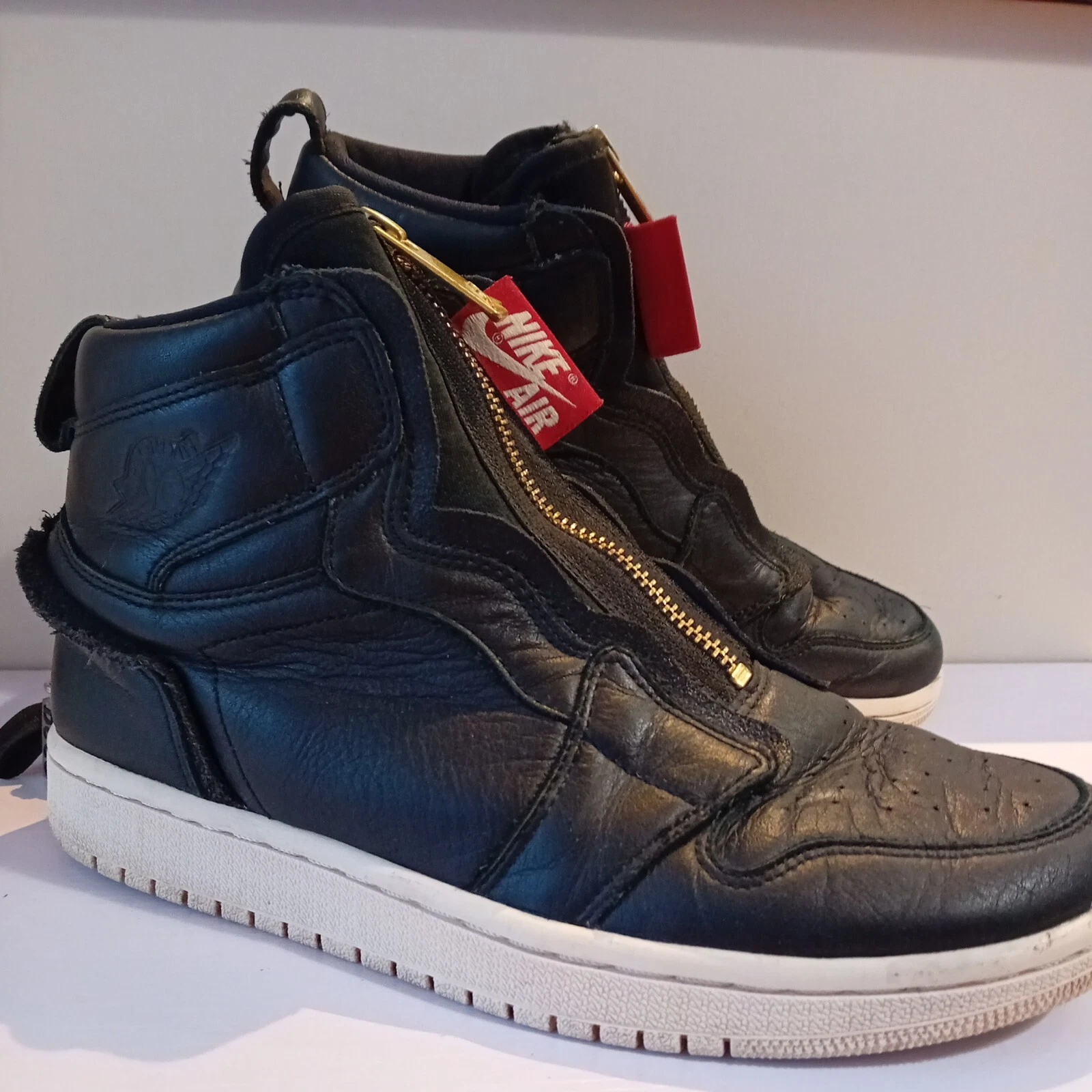 Scarpe da basket Nike Air Jordan 1 retrò con zip alta taglia 5