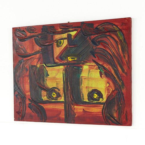 Bruce Myers Mid Century Abstract Original Oil on Canvas Painting No. 5 - Picture 3 of 3