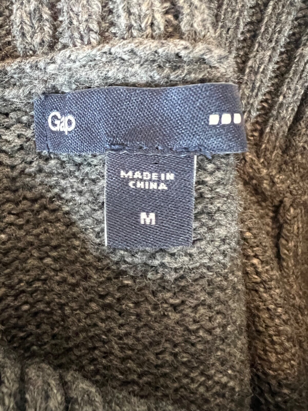 Gap, Medium Gray Large Turtle Neck, Long Sleeve, … - image 9