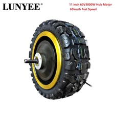 11 inch Gold 60V 3000W 65km/h fast speed Scooter hub Motor Electric Motorcycle