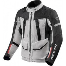 Image of Touring Motorcycle Jacket Rev'it Sand 4 Gray Black Size XL Silver Black