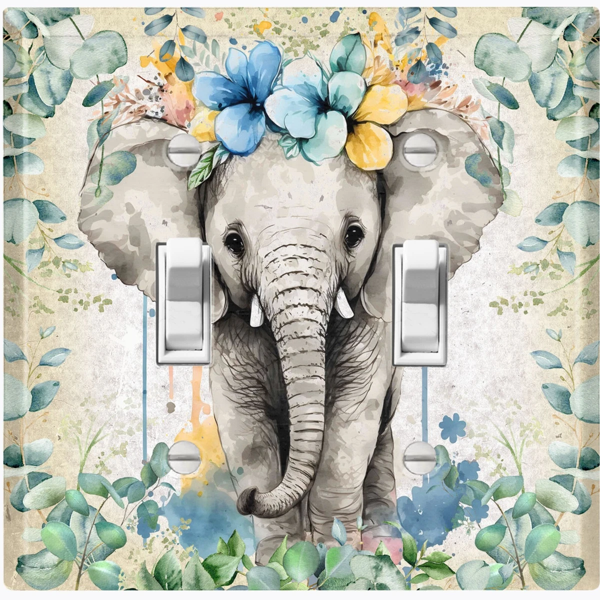 Elephant light switch cover sales