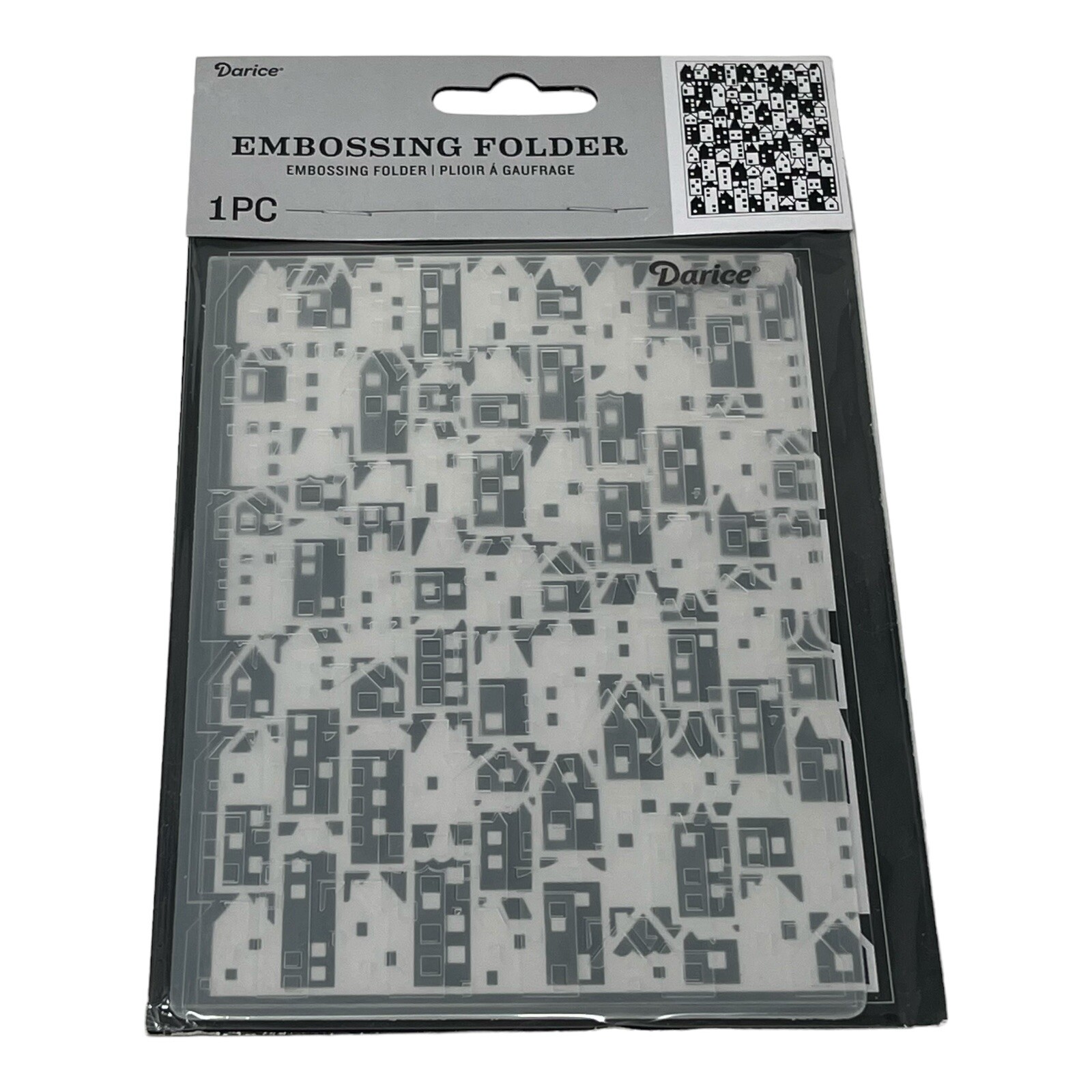 Darice "House Pattern" Embossing Folder for Scrapbooking, Embellishing and More