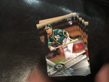 2017 Topps Update US187 Jaycob Brugman 10 count Rookie Card lot Oakland Athletic