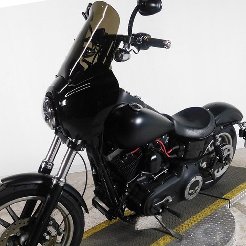 Front Fairing W/15'' Windshield Windscreen Fits for Harley Dyna Street-Bob FXDB - Picture 1 of 14