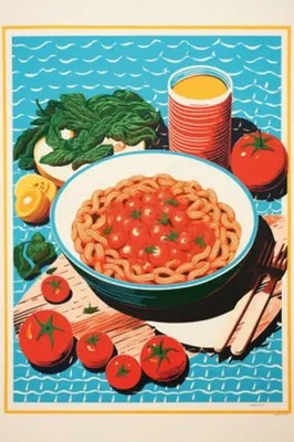 Stephan Schöll | VE Pasta et al Klappkarte Motiv Frische Tomaten 5 Ex. | Deutsch
