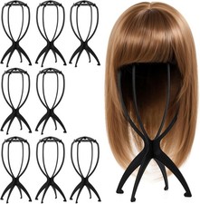 Tecbeauty 9 Pcs Wig Stand, Portable Wig Holder Wig Head Stand for Women