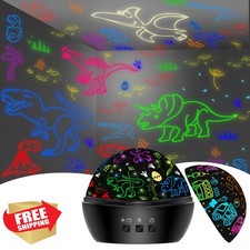 Dinosaur Night Light Toy, 2-in-1 Projection for Kids Gifts