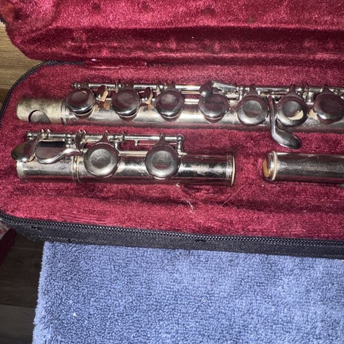 Old Vintage Flute, Musical Instrument, "WARNER", Serial No. 9610 - Picture 3 of 6