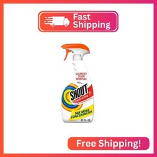 Shout Active Enzyme Laundry Stain Remover Spray, Triple-Acting Formula Clings, P