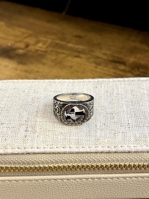 Gucci Ring GG Interlocking Sterling Silver - Size Gucci 21 US 9.5
