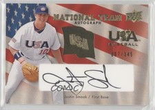 2008 Upper Deck USA Baseball National Team Black Ink 7/345 Justin Smoak Auto 1h1